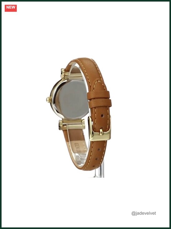 Women\'s Leather Strap Watch Analog Japanese Quartz 28mm Water Resistant main image 2